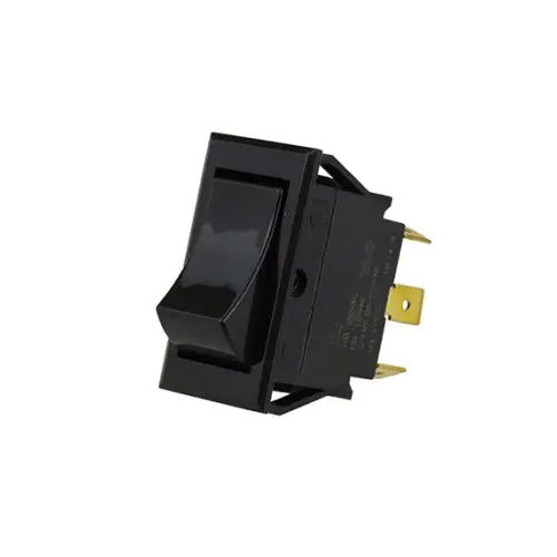 Techspan 35-3630, Standard Appliance Rocker Switch, On-Off Circuit, Double Pole/Single Throw (DPST), 15A, Black Nylon Actuator