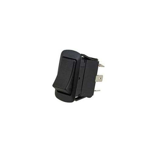 Techspan 35-3640, Standard Appliance Rocker Switch, On-On Circuit, Double Pole/Double Throw (DPDT), 15A, Black Nylon Actuator