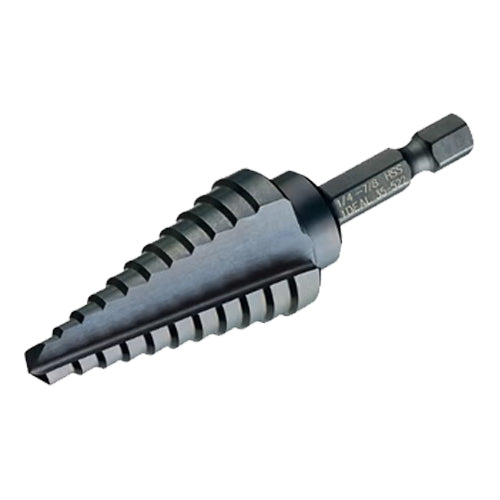 Ideal Industries 35-522, Quick Change Step Drill Bit, 1/4" - 7/8"