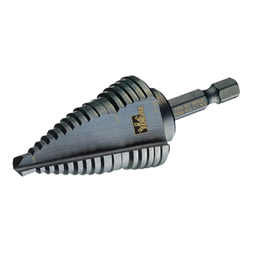 Ideal Industries 35-523, Quick Change Step Drill Bit, 1/4" - 1-1/8"