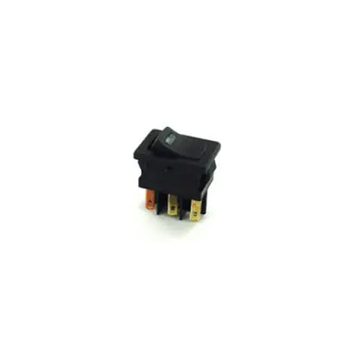 Techspan 35-645, Lighted Miniature Rocker Switch, On-Off Circuit, Single Pole/Single Throw (SPST), 10A, Lighted Red LED Actuator, Solder Eyelet Terminal