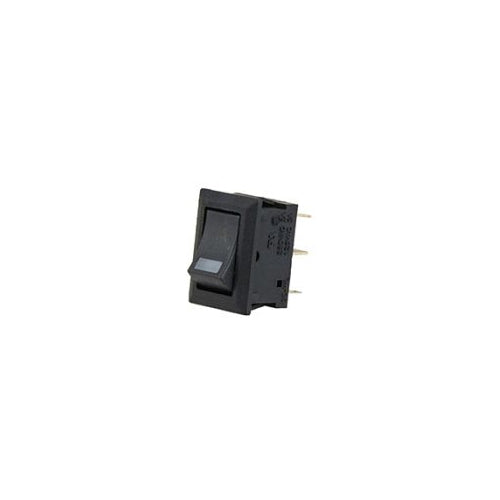 Techspan 35-682, Lighted Miniature Rocker Switch, On-Off Circuit, Single Pole/Single Throw (SPST), 5A, Lighted Red LED Actuator, Quick Connect/Solder Terminal