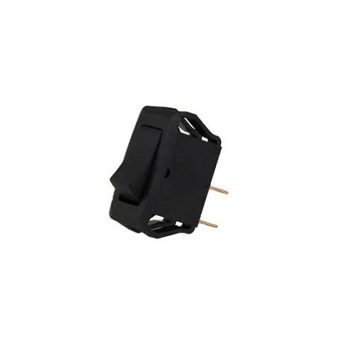 Techspan 35-691, Standard Appliance Rocker Switch, On-Off Circuit, Single Pole/Single Throw (SPST), 16A, Black Nylon Actuator,  Quick Connect Terminal