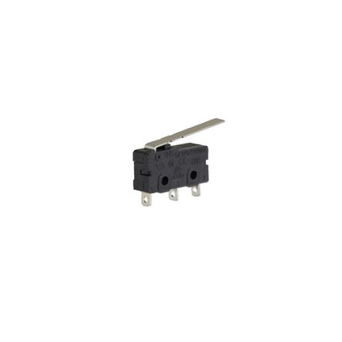 Techspan 35-822, Sub-Miniature Snap Action Switch, Single Pole/Double Throw (SPDT), 5A 250VAC, Lever Actuator, Solder Terminal
