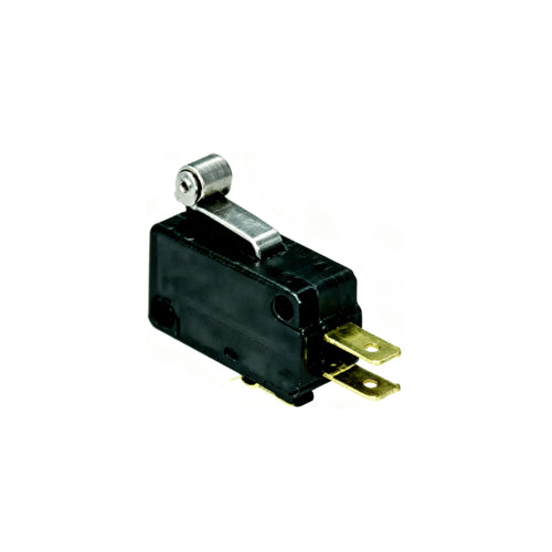 Techspan 35-846, Miniature Snap Action Switch, Single Pole/Double Throw (SPDT), 10A, Lever Roller Actuator, Quick Connect Terminal
