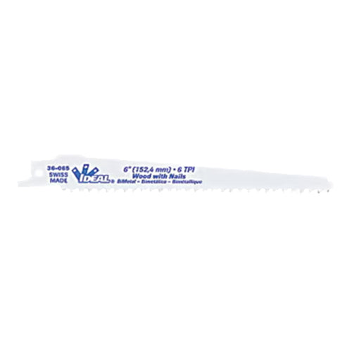Ideal Industries 36-067, Reciprocating Blade Wood w/Nails, 12", 6 TPI, Pack of 5