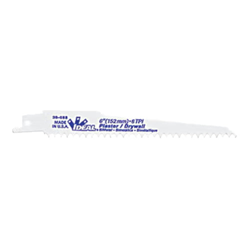 Ideal Industries 36-088, Reciprocating Blade Plaster/Drywall, 6", 6 TPI, Pack of 2