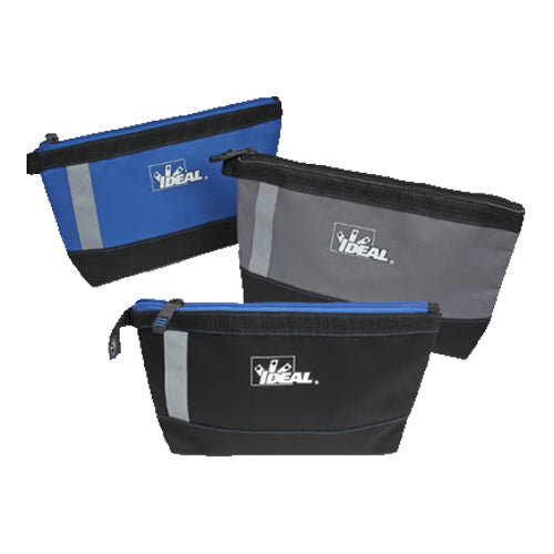 Ideal Industries 37-057, Pro Series Stand Up Supply Zipper Pouch, 3-Pack (Black, Blue & Grey)