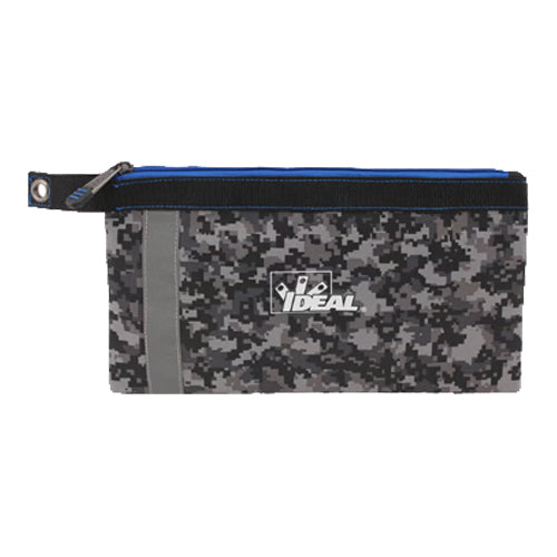Ideal Industries 37-062, Pro Series Gray Digital Camo Flat Zipper Pouch
