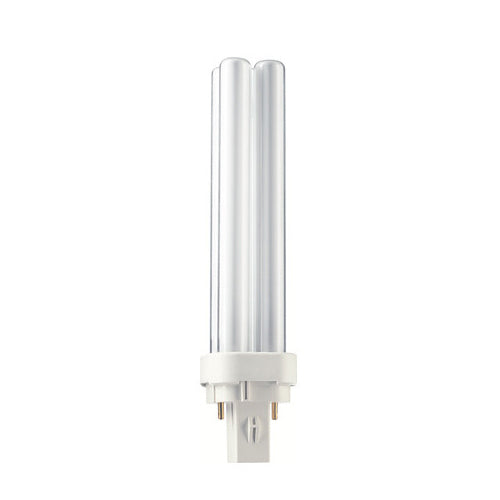 Philips Lighting 383240, PL-C Cluster 2-Pin Compact Fluorescent, 26W, 4100K Cool White, 1800 Lumens, G24D-3 Base, 82CRI, 10 Packs