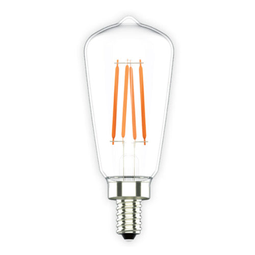 Votatec VO-FST12W4-12-30-D, LED ST12 Filament, 120V, 4W, 400 Lumens, 3000K Soft White, E12 Base, Dimmable