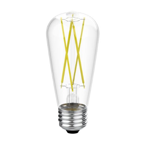 Votatec VO-FST17W5-26-30-D, LED ST17 Filament, 120V, 5W, 500 Lumens, 3000K Soft White, E26 Base, Dimmable