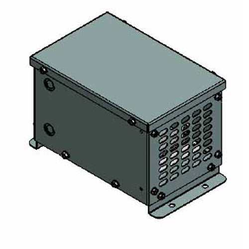 Electric Power 3J8PDAN1T0, 3KVA, General Purpose Isolation Transformer, 1 Phase, Primary 347V, Secondary 120V, Copper