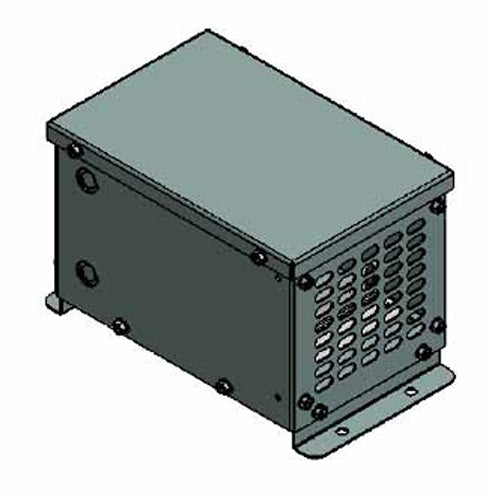 Electric Power 3JP6DAN1T0, 3KVA, General Purpose Step Up Isolation Transformer, 1 Phase, Primary 120V, Secondary 220V, Copper