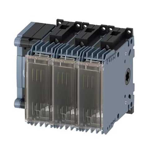 Siemens 3KF13080LB11, Switch Disconnector with Fuse 80 A, Frame Size 1, 3-Pole For LV HRC Fuse Size 000 and 00 Front Operating Mechanism Left Basic Unit Without Handle Box Terminal Without Fuses