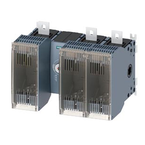 Siemens 3KF43400MF11, Switch Disconnector with Fuse 400 A, Frame Size 4, 3-Pole For LV HRC Fuse Size 1 and 2 Front Operating Mechanism Centr Basic Unit without Handle Flat Connector without Fuses
