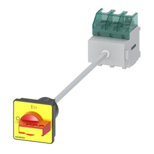 Siemens 3LD25170TK13, SENTRON, Switch Disconnector 3LD, Emergency Off Switch, 3-Pole, Iu: 63 A, Operating Power / at AC-23 A at 400 V: 22 KW, Floor Mounting with Door Coupling, Defeatable Knob-Operated Mechanism
