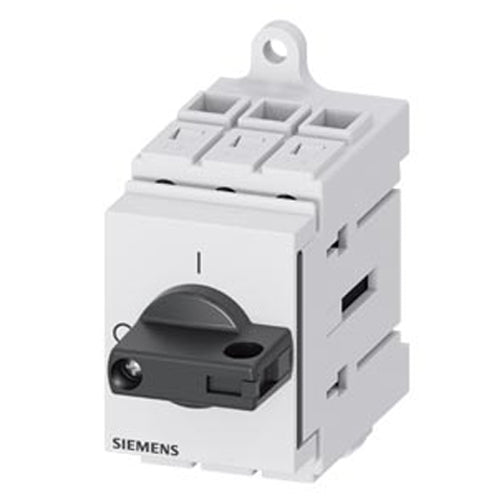 Siemens 3LD32300TK11, Load Disconnector 3LD3, Iu 32 A Main Switch 3-Pole Rated Operating Capacity for AC-23 A at 400V 11.5KW Installation In Distribution Boards, Basic Switch with Selector Knob Black