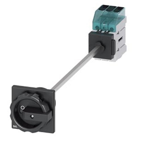 Siemens 3LD33480TK51, Load Disconnector 3LD3, Iu 40 A Main Switch 3-Pole Rated Operating Capacity at AC-23 A at 400 V 18.5 KW Floor Mounting Basic Switch with Door Coupling Central Hole Mounting 22.5mm Rotating Drive Black 66 X 66 mm