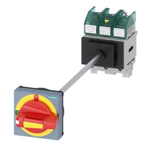 Siemens 3LD52100TK13, SENTRON 3LD5 Switch Disconnector UL, Emergency-OFF Switch, 3-Pole, Operational Power at AC-23 A at 400 V: 30 KW, Floor Mounting with Door Coupling