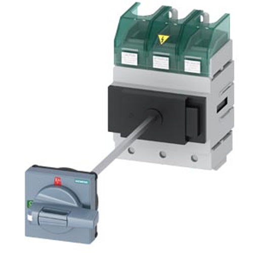 Siemens 3LD56100TK11, SENTRON 3LD5 Switch Disconnector UL, Main Switch, 3-Pole, Operational Power at AC-23 A at 400 V: 55 KW, Floor Mounting with Door Coupling, Defeatable Rotary Operating Mechanism