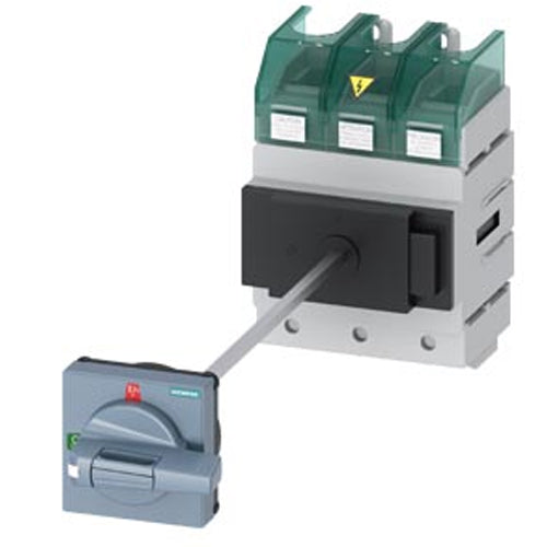 Siemens 3LD58100TK11, SENTRON 3LD5 Switch Disconnector UL, Main Switch, 3-Pole, Operational Power at AC-23 A at 400 V: 75 KW, Floor Mounting with Door Coupling, Defeatable Rotary Operating Mechanism
