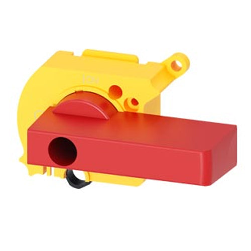 Siemens 3LD92473C, Supplementary Handle For Door Mounted Rotary Operating Mechanism, Red/Yellow, Up To 150A, Accessory For Molded Case Switch 3LD5 UL