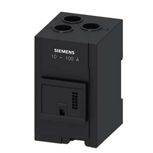 Siemens 3RB2906-2JG1, Current Transformer 10...100 A For 3RB22/23/24 Size S2/S3 Stand-Alone Installation Main Circuit: Straight-Through Transformer Auxiliary Circuit