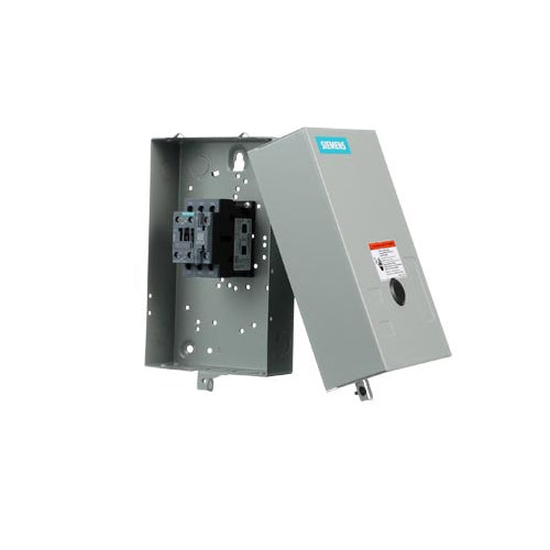 Siemens 3RE41628AA300YY0, Non-Reversing Contactor, Frame Size 0, 3 Phase, 120VAC, NEMA 1, Hand-Off-Auto Selector Switch