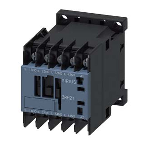 Siemens 3RH21404BG40, Contactor Relay, 4 NO, 125 V DC, Ring Cable Lug Connection, Frame Size S00