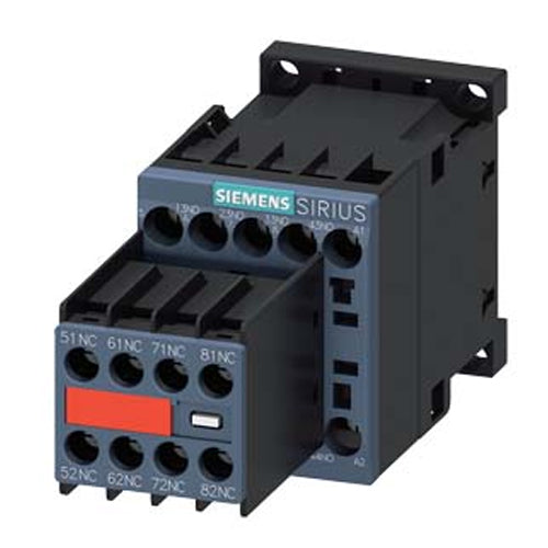 Siemens 3RH22441BB40, Contactor Relay, 4 NO + 4 NC, 24 V DC, Screw Terminal, Frame Size S00, Captive Auxiliary Switch
