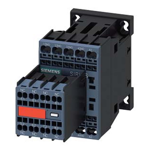 Siemens 3RH22442BB40, Contactor Relay, 4 NO + 4 NC, 24 V DC, Spring-Loaded Terminal, Frame Size S00, Captive Auxiliary Switch