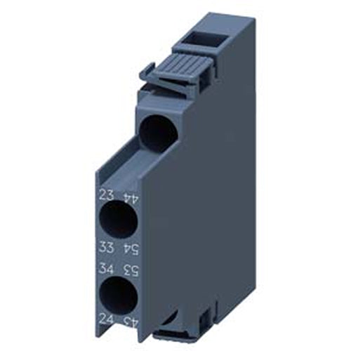 Siemens 3RH29111DA20, Auxiliary Switch, Lateral, 2 NO, On The Left: 43/44, 53/54, On The Right: 23/24, 33/34, Current Path: 1 NO, 1 NO, Screw Terminal, For Contactors 3RT2.1