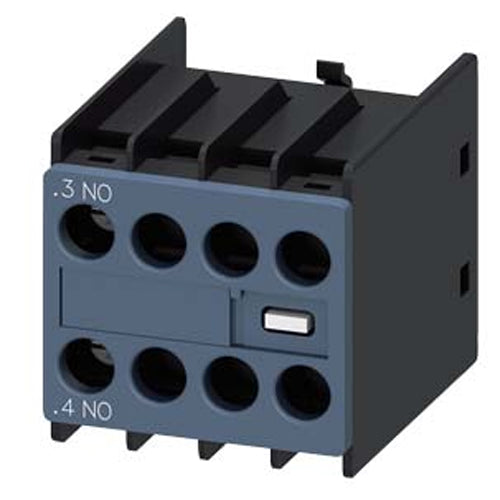 Siemens 3RH29111HA10, Auxiliary Switch, On The Front, 1 NO, .3/.4, --/--, --/--, --/--, Current Path: 1 NO, --, --, --, Screw Terminal, For Contactors 3RT2 And Contactor Relays 3RH2