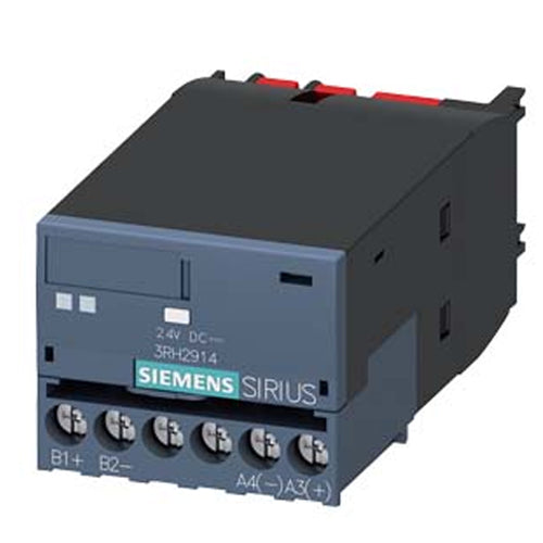 Siemens 3RH29141GP11, Coupling Link 24 V DC, Screw Terminal, For Front-Side Mounting On Contactors 3RT20 And Auxiliary Contactors 3RH2