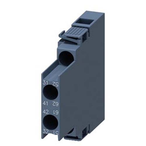 Siemens 3RH29211DA02, Auxiliary Switch, Lateral, 2 NC, On The Left: 51/52, 61/62, On The Right: 31/32, 41/42, Current Path: 1 NC, 1 NC, Screw Terminal, For Contactors 3RT2 And Contactor Relays 3RH2