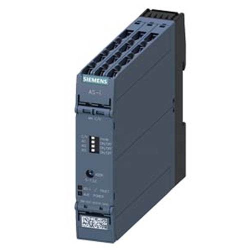 Siemens 3RK1207-0CE00-2AA2, AS-i SlimLine Compact Module SC22.5, IP20, Analog, 4AI-C/V Screw Terminals 4 x Analog Input Inputs Switchable C/V Overall Width 22.5 mm