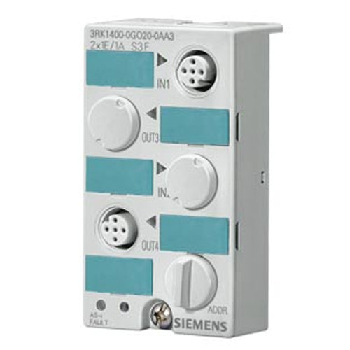 Siemens 3RK1400-0GQ20-0AA3, AS-i Compact Module K45 Digital 2 x (1 DI/1 DQ)