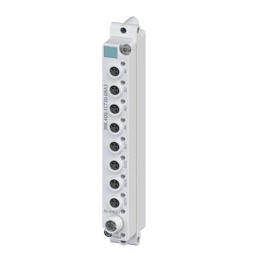 Siemens 3RK14001CT300AA3, AS-i Compact Module K20 Digital 4 DI/4 DQ, IP67 4 x Input, Maximum 200 mA 4 x Output, 1 A, 24 V DC Maximal 2 A For All Outputs 8 x M8 Sockets