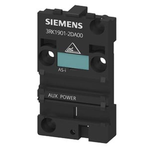 Siemens 3RK1901-2DA00, AS-Interface Mounting Plate K45 for Compact Modules K45 for Installation On Standard Mounting Rail for 2 Flat Cables AS-i Cable (Yellow) and AS-i Cable 24 V (Black)