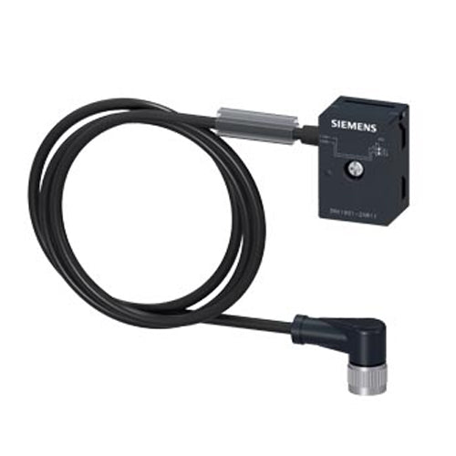 Siemens 3RK1901-2NR11, AS-Interface M12 Branch U_ASI without Uaux, 1 m Cable with M12 Cable Socket Angled IP67/68/69K, Max. 4 A