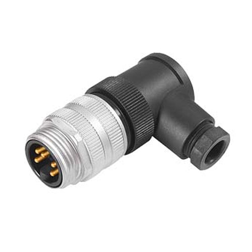 Siemens 3RK1902-3BA00, Plug-In Connector 7/8" for 24 V Connected and Unconnected with Screw Terminal, 1.5 mm2 Angled Pin Cable Diameter 6...8.7 mm Operational Current Max. 9 A IP67 In Inserted and Screwed Condition