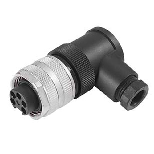 Siemens 3RK1902-3DA00, 24 V Socket - 7/8" Angled 5-Pole Max. 1.5 mm2 with Screw Terminals Cable Diameter 6...8.7 mm Operational Current Max. 9 A IP67 in Inserted and Screwed Condition