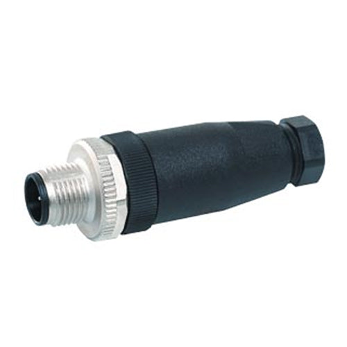 Siemens 3RK1902-4BA00-5AA0, M12 Plug Straight Screw Terminal Max. 0.75 mm2, 5-Pole A-Encoded Maximal 4 A