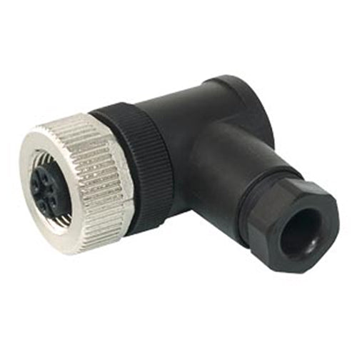 Siemens 3RK1902-4CA00-4AA0, M12 Socket Angled 4-Pole Screw Terminal Max. 0.75 mm2 A-Encoded Maximal 4 A