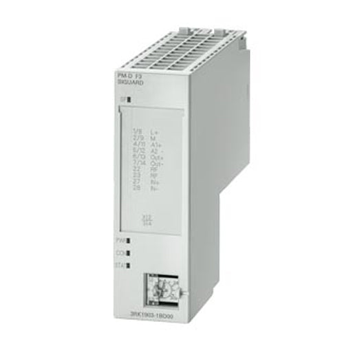 Siemens 3RK1903-1BD00, PM-D F3 for Motor Starter Power Module, Fail-Safe Extension for PM-D F 1/2 for Further Potential Group with Delay 0.5 to 30 Can Be Plugged Onto TM-PF30 S47-C0 -C1 30 mm Up to Safety Category 3 EN 954-1