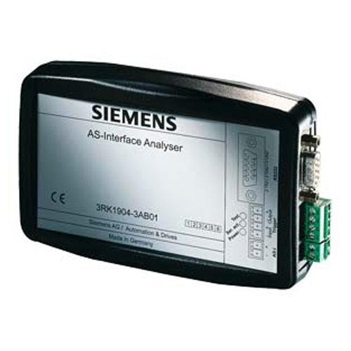 Siemens 3RK1904-3AB01, AS-Interface Analyzer V2 Diagnostic Unit with Functionality According to V2.1 Extended Version with ASIsafe Evaluation and Measurement Wizard
