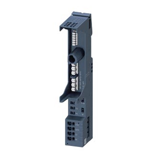 Siemens 3RK1908-0AP00-0EP0, Base Unit (BU30-MS5) with F-DI For ET 200SP Motor Starter With Infeed 500 V Incl. Infeed Bus Cover