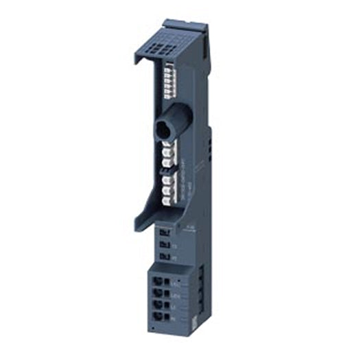 Siemens 3RK1908-0AP00-0HP0, Base Unit (BU30-MS8) with F-DI Forwarding For ET 200SP Motor Starter With Infeed 500 V Incl. Infeed Bus Cover