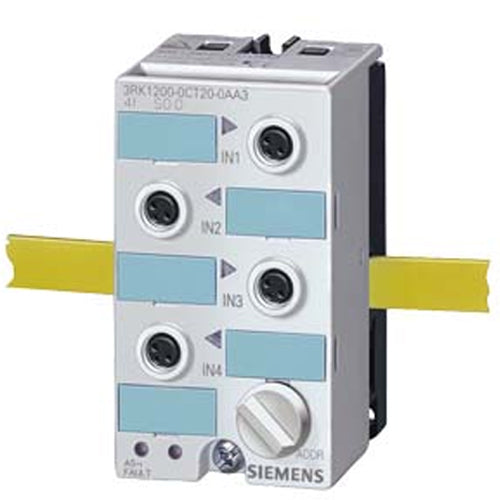 Siemens 3RK2200-0CT20-0AA3, AS-i Compact Module K45 Digital A/B Device, 4 DI, IP67, 4 x Input, Maximum 200 mA 4 x M8 Socket Screw Version Mounting Plate 3RK1901-2EA00 or 3RK1901-2DA00 is to be Ordered Separately